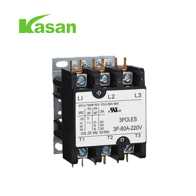 HVAC 24V/120V/240V/277V/480V को लागि UL प्रमाणित 30A 3P एयर सम्पर्ककर्ता